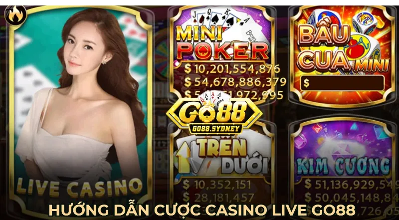 Sơ lược sảnh Casino Live Go88