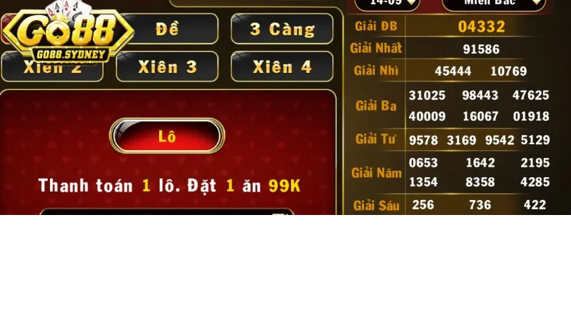 Đánh đề online tại cổng game Go88